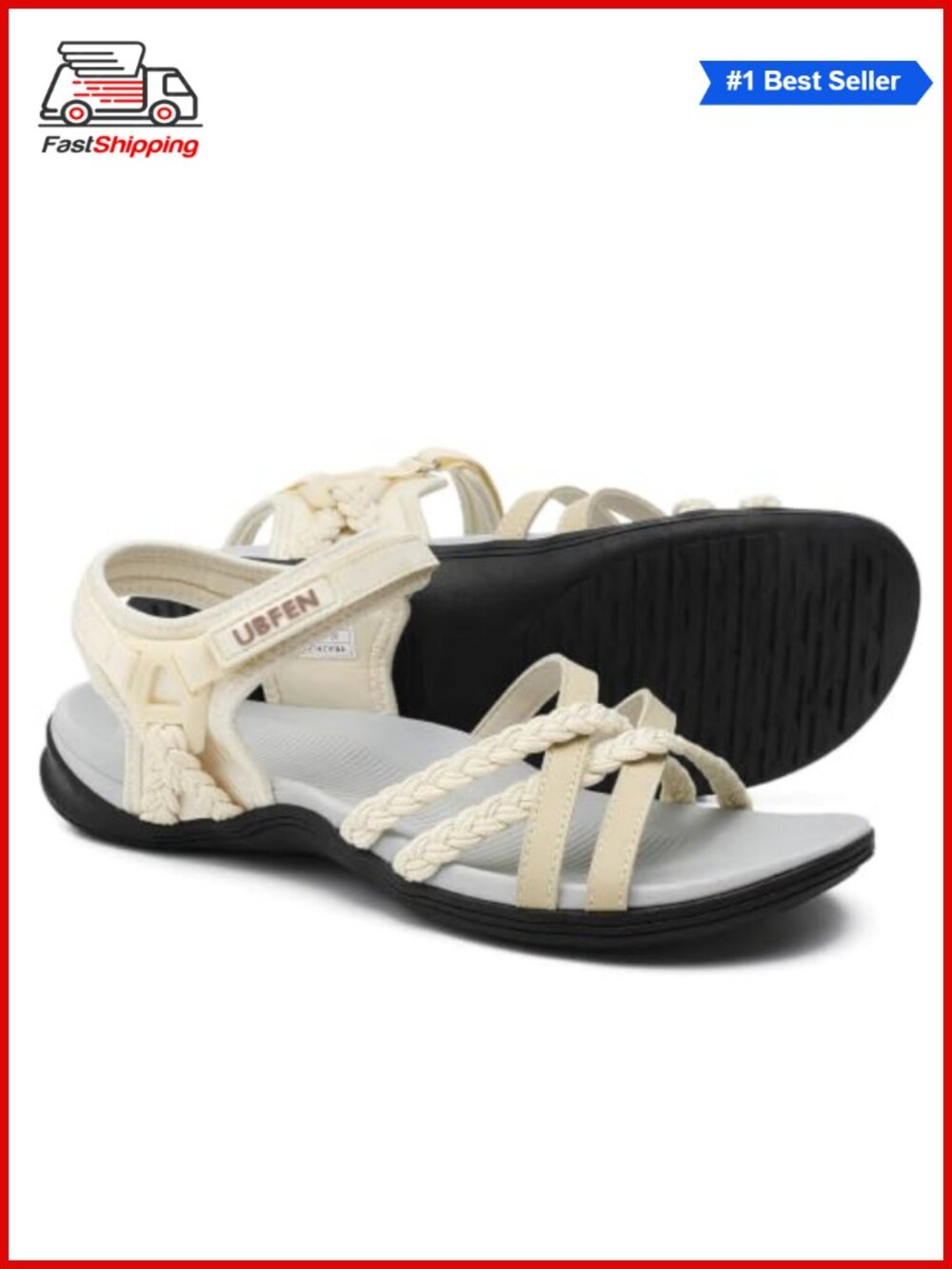 UBFEN Womens Hiking Sandals Comfortable Athletic Sport Sandals